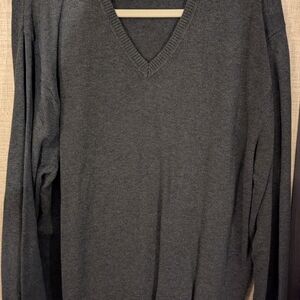Jos. A. Bank Dark Gray V-Neck Sweater